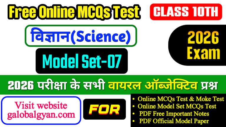 Maitric Board Class 10 Vigyan MCQS